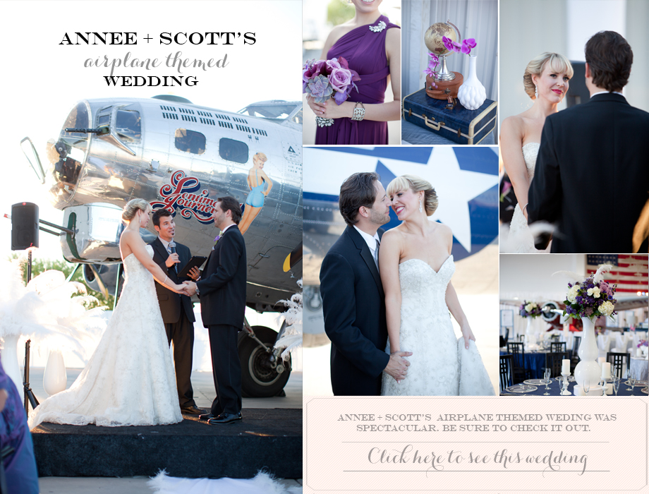 Annee + Scott's Airplane Themed Wedding